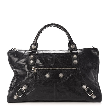 Balenciaga Agneau Giant 21 Silver Hardware Work Black 3 of 15