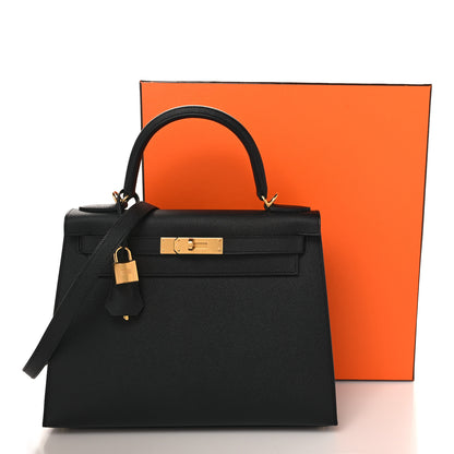 Hermes Epsom Kelly Sellier 28 Black 11 of 11