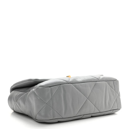 Chanel Lambskin Quilted Medium Chanel 19 Flap Dark Grey 4 of 8