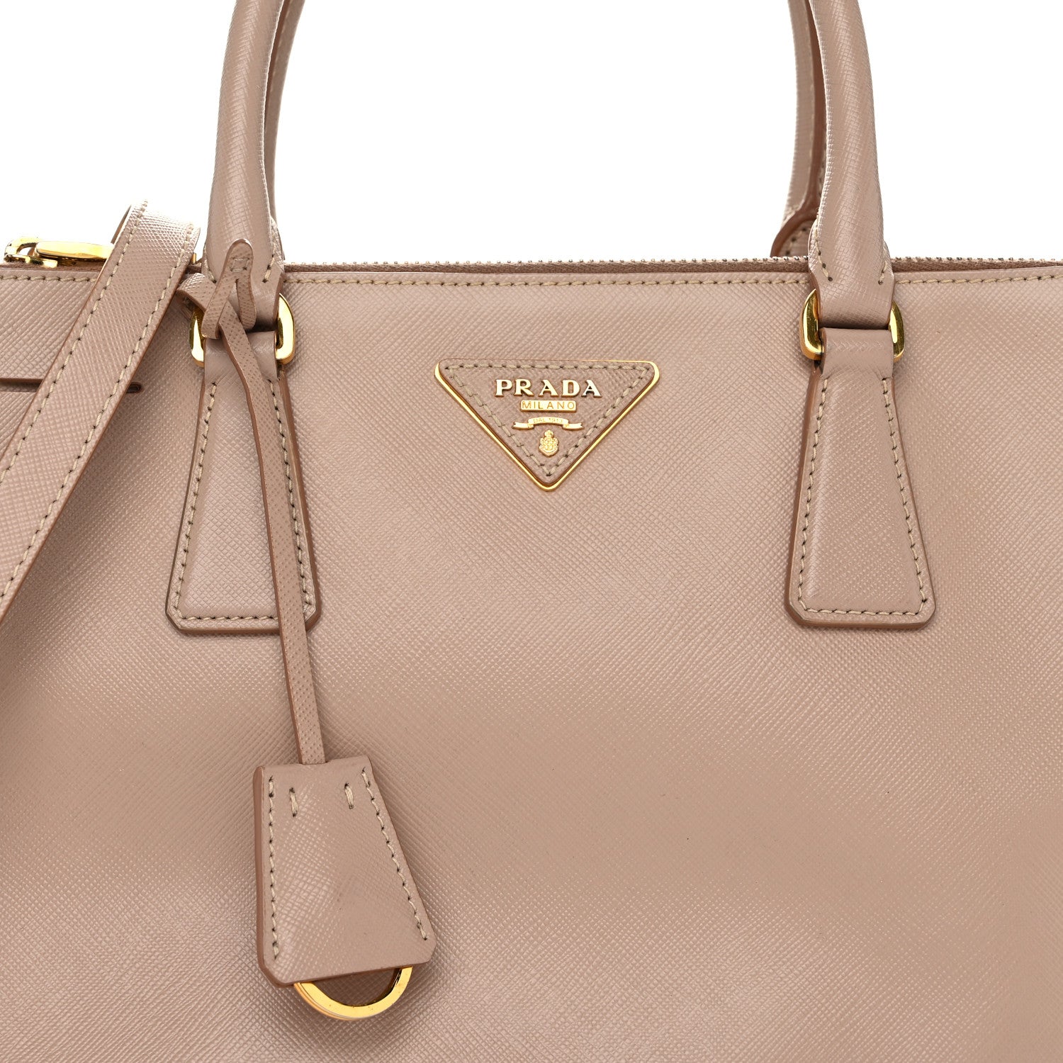 Prada Saffiano Small Galleria Double Zip Tote Cammeo 8 of 12