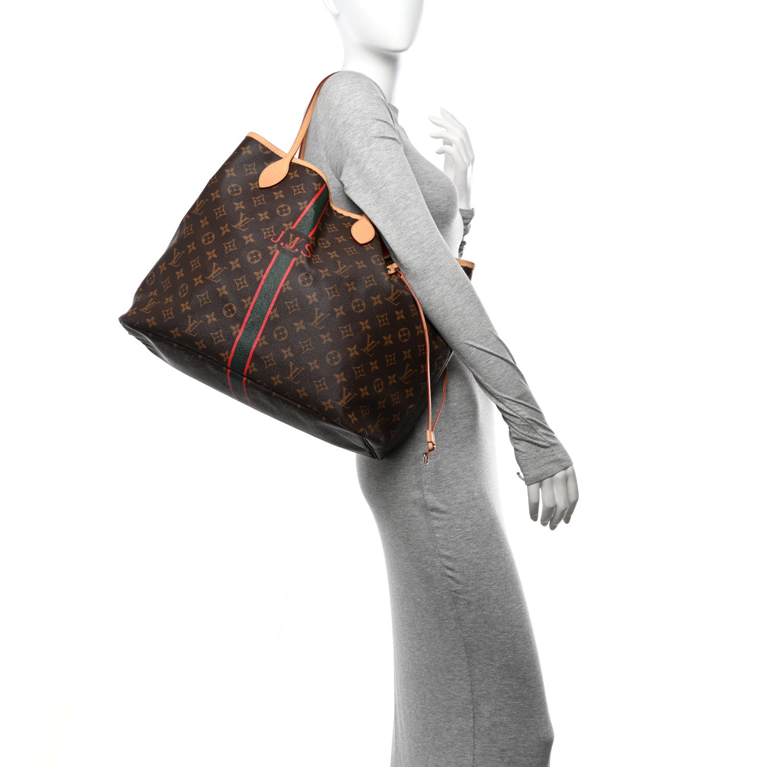 Louis Vuitton Monogram My LV Heritage Neverfull GM Red Green 2 of 12