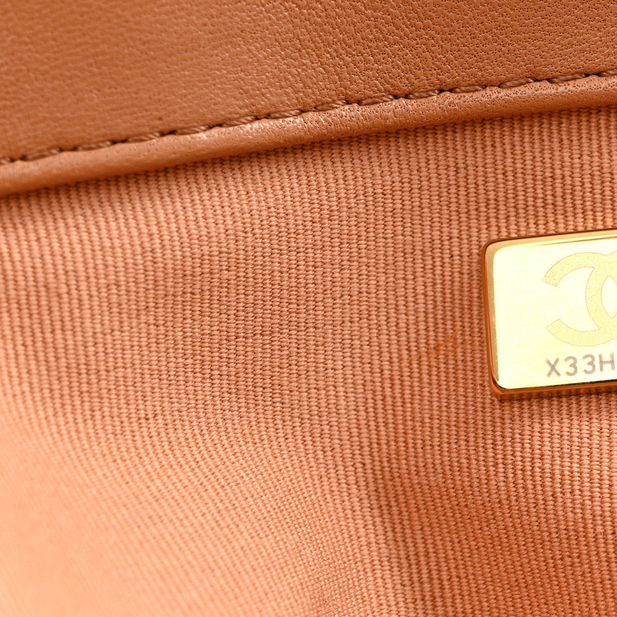 Chanel Lambskin Quilted Chanel 19 East West Shopping Bag Brown 7 of 13