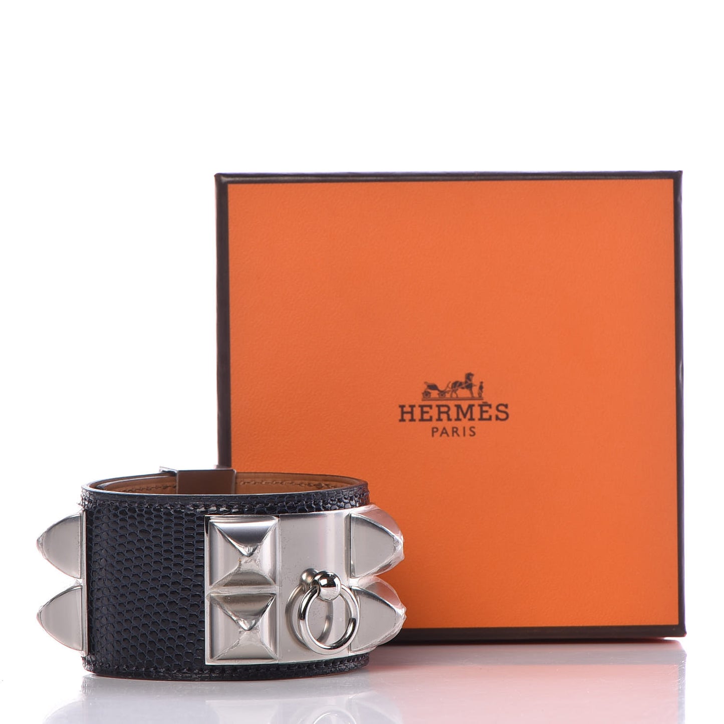 Lizard Collier De Chien CDC Bracelet T2 Bleu Indigo