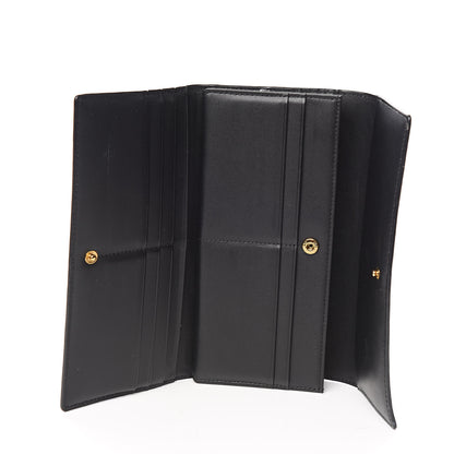 MCM Calfskin Continental Wallet Black 5 of 11