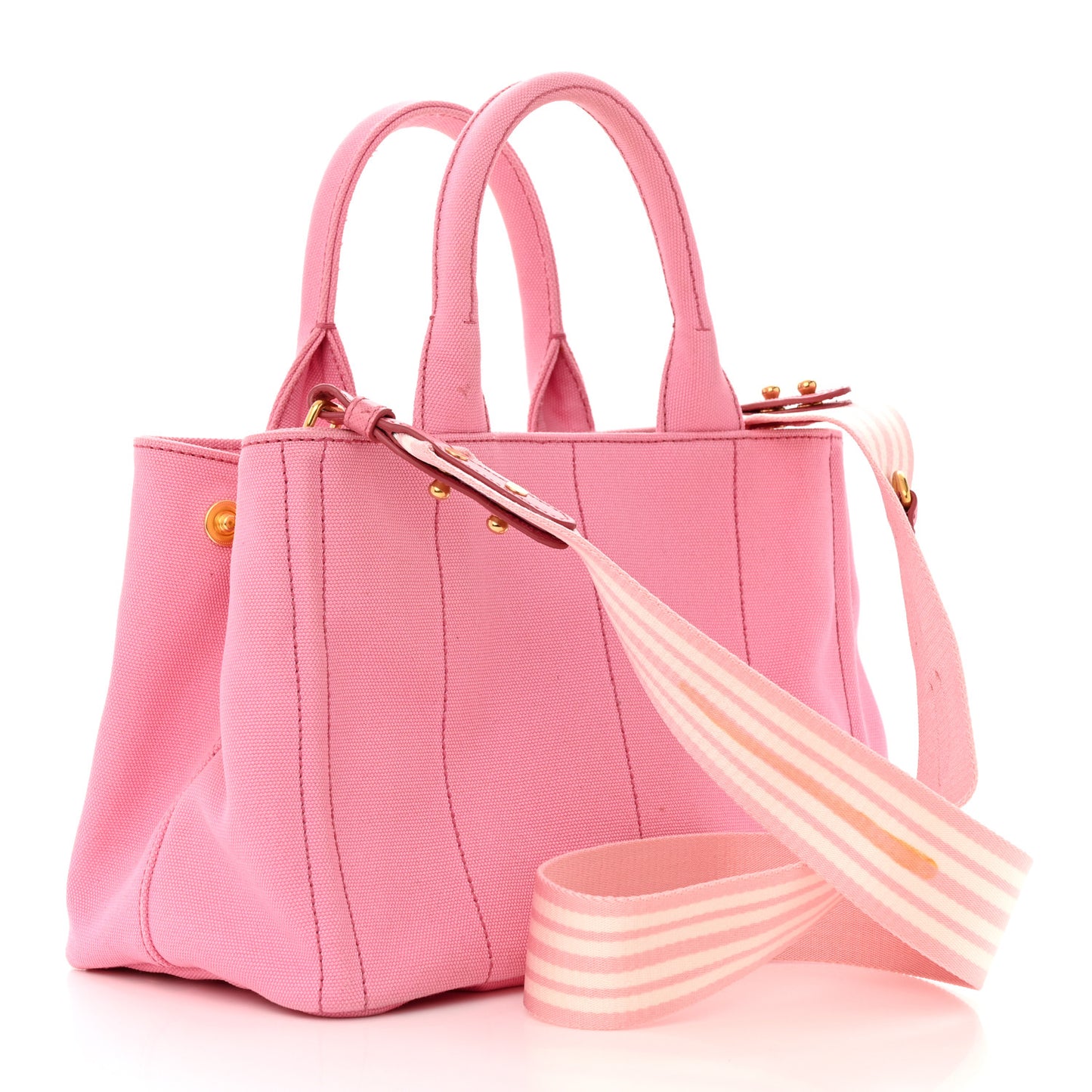 Canapa Small Logo Tote Geranio White