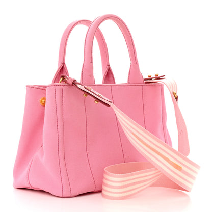 Prada Canapa Small Logo Tote Geranio White 3 of 14