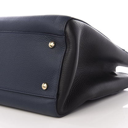Chanel Grained Calfskin Small Neo Executive Shopper Tote Dark Blue 6 of 8