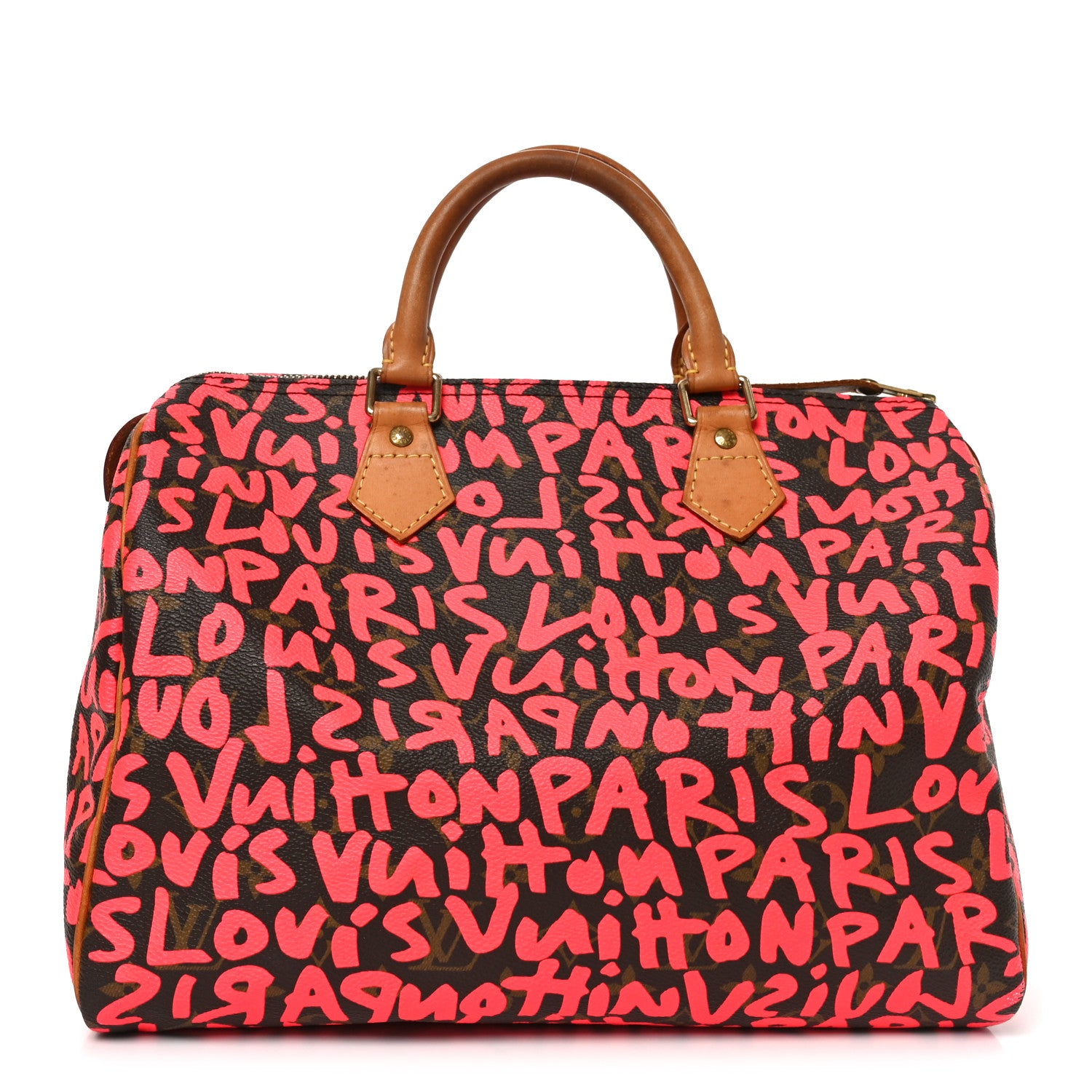 Louis Vuitton Monogram Graffiti Speedy 30 Fuchsia 1 of 10