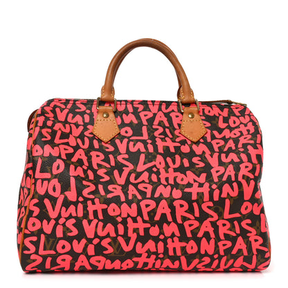 Louis Vuitton Monogram Graffiti Speedy 30 Fuchsia 1 of 10