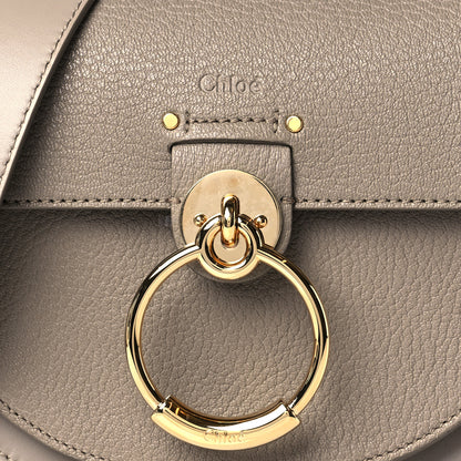 Chloe Grained Calfskin Small Tess Bag Motty Grey 8 of 10