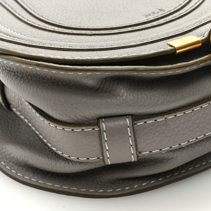 Chloe Calfskin Mini Marcie Round Crossbody Bag Cashmere Grey 7 of 9