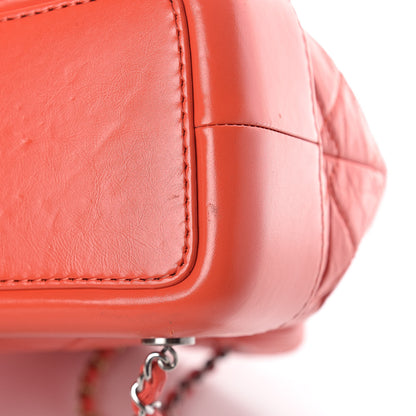 Chanel Aged Calfskin Quilted Small Gabrielle Backpack Orange 11 of 12