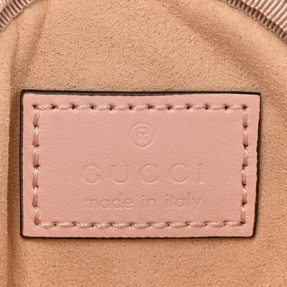Gucci Calfskin Matelasse GG Marmont Mini Bag Coin Purse Mystic White Perfect Pink 8 of 12