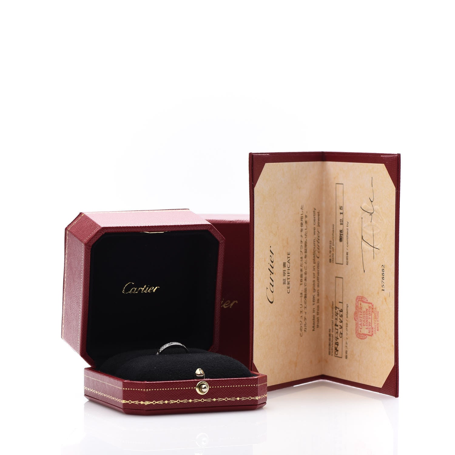 Cartier 18K White Gold Diamond 2.6mm LOVE Paved Band Ring 49 4.75 6 of 6