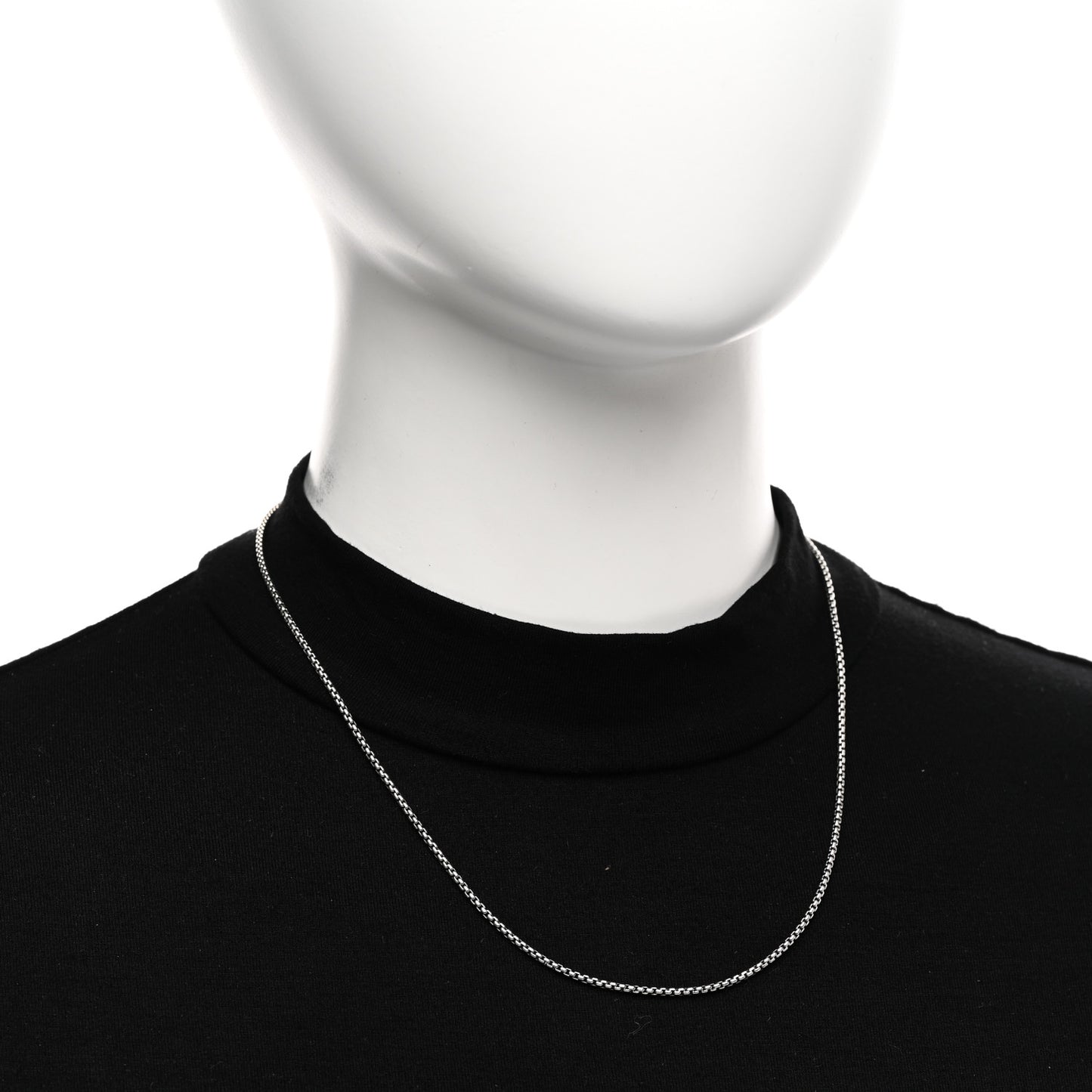 Sterling Silver 1.7mm Baby Box Chain Necklace 18"