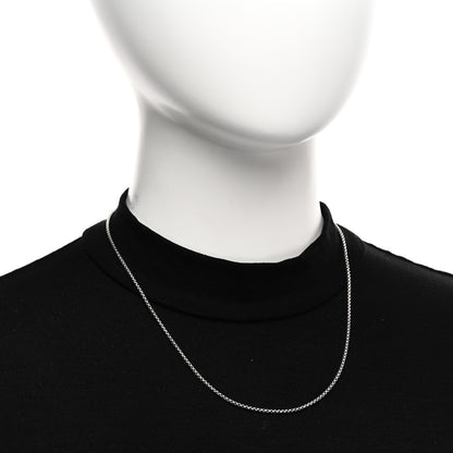 David Yurman Sterling Silver 1.7mm Baby Box Chain Necklace 18" 2 of 4