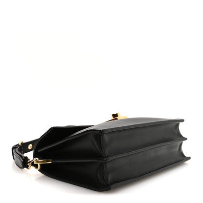 Prada Calfskin Soft Sound Charms Shoulder Bag Black 4 of 10