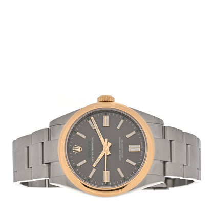 Rolex Stainless Steel 18K Yellow Gold 41mm Oyster Perpetual 100th Anniversary Watch Slate 134303 2 of 5