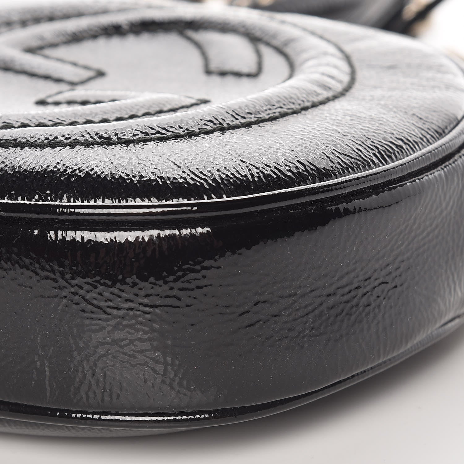 Gucci Patent Mini Soho Chain Bag Black 10 of 10