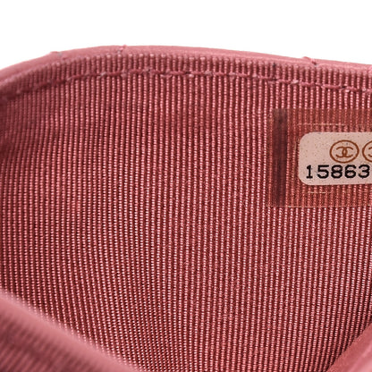 Chanel Lambskin Quilted CC Card Holder Pink 7 of 11
