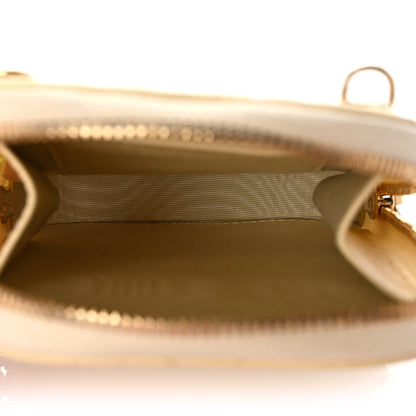 Christian Dior Lambskin Cannage Lady Dior Phone Holder Light Yellow 5 of 8