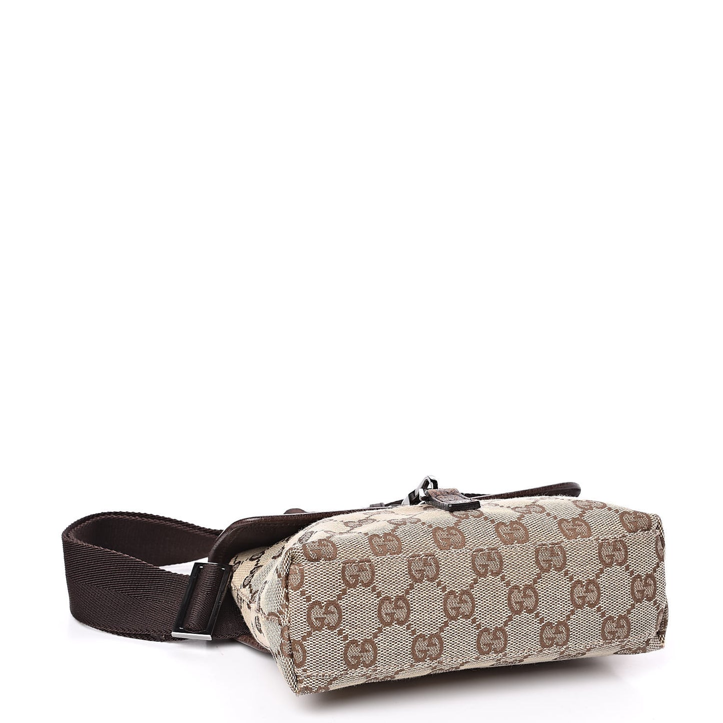 GG Monogram Flight Belt Bag Dark Brown