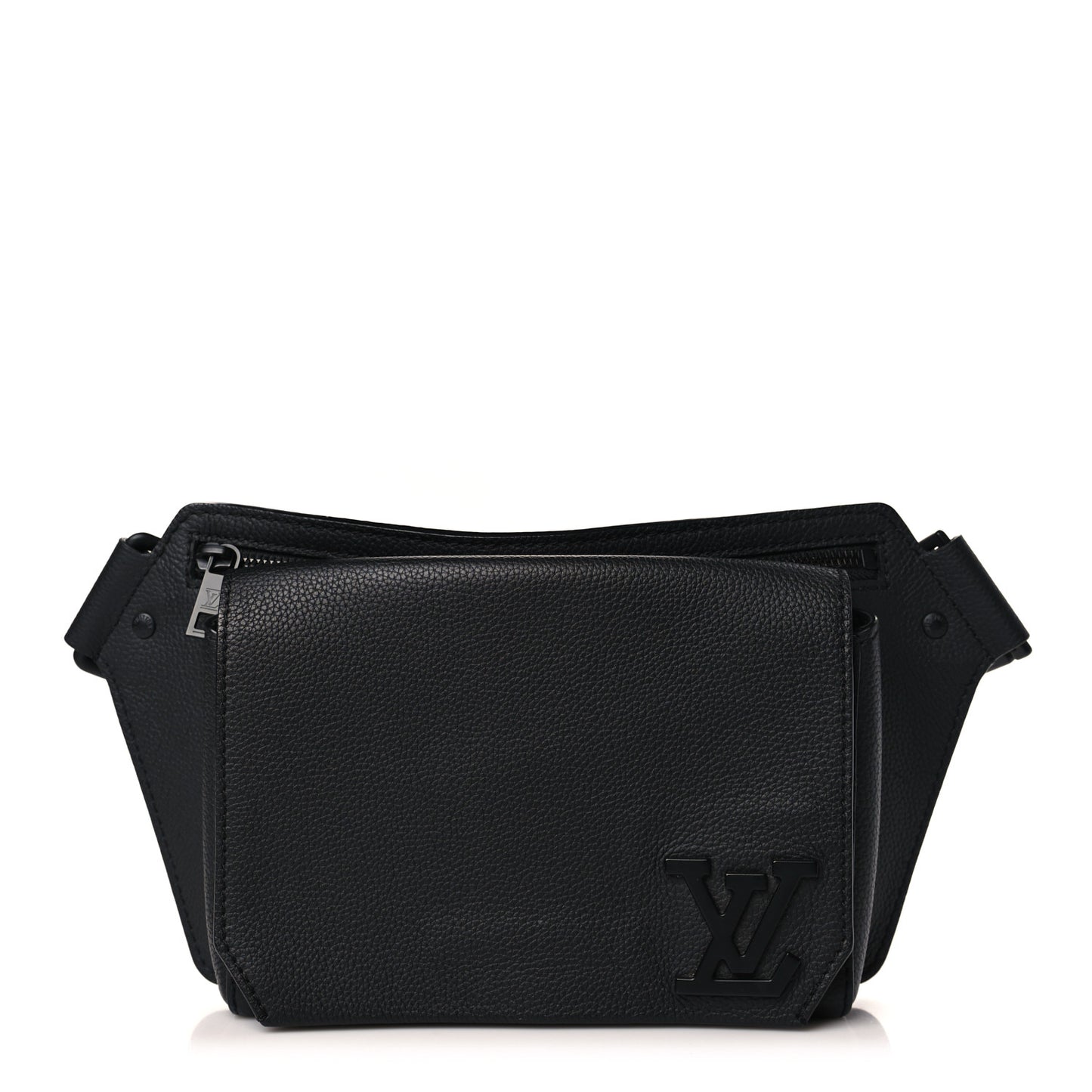 Grained Calfskin Aerogram Takeoff Sling Black