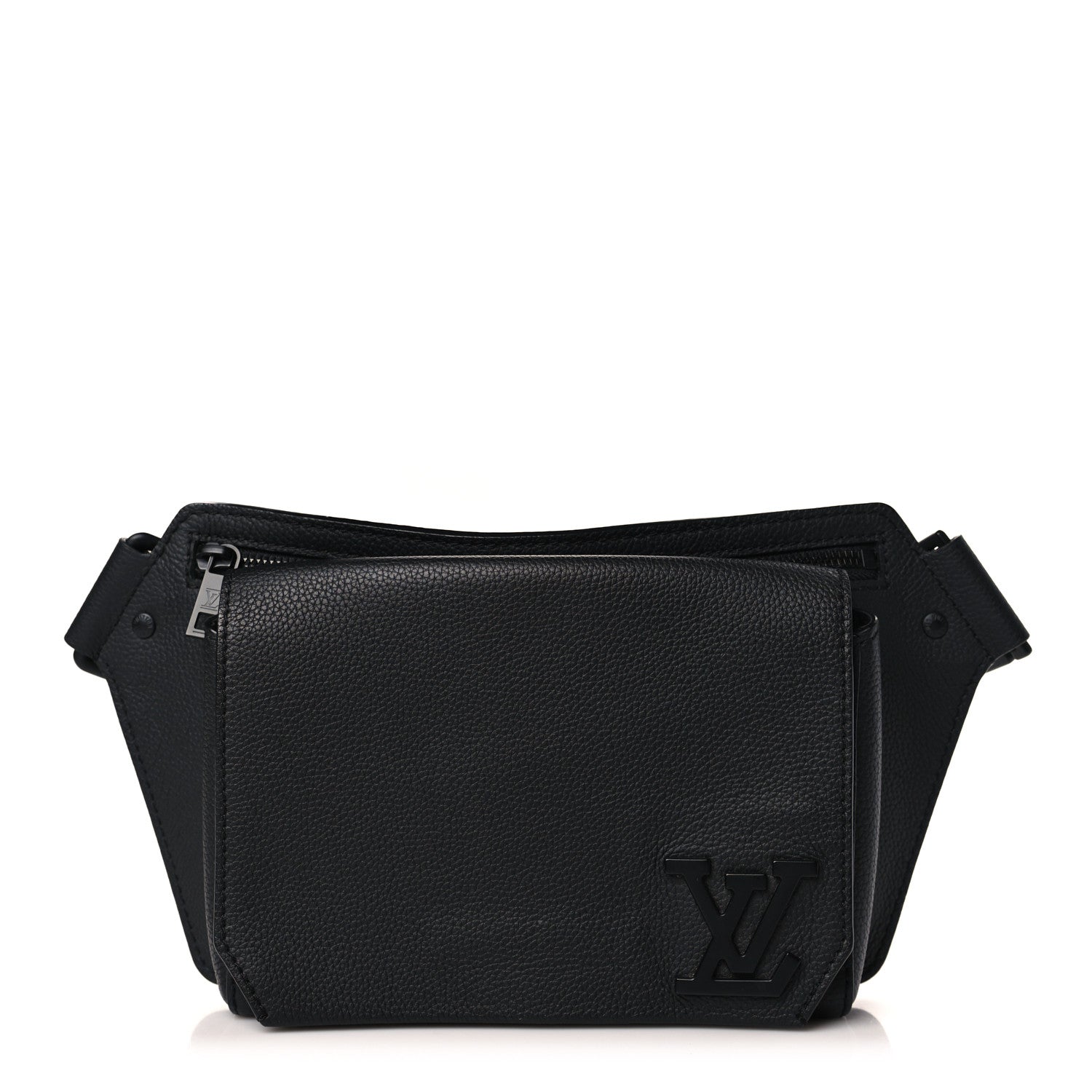 Louis Vuitton Grained Calfskin Aerogram Takeoff Sling Black 1 of 8