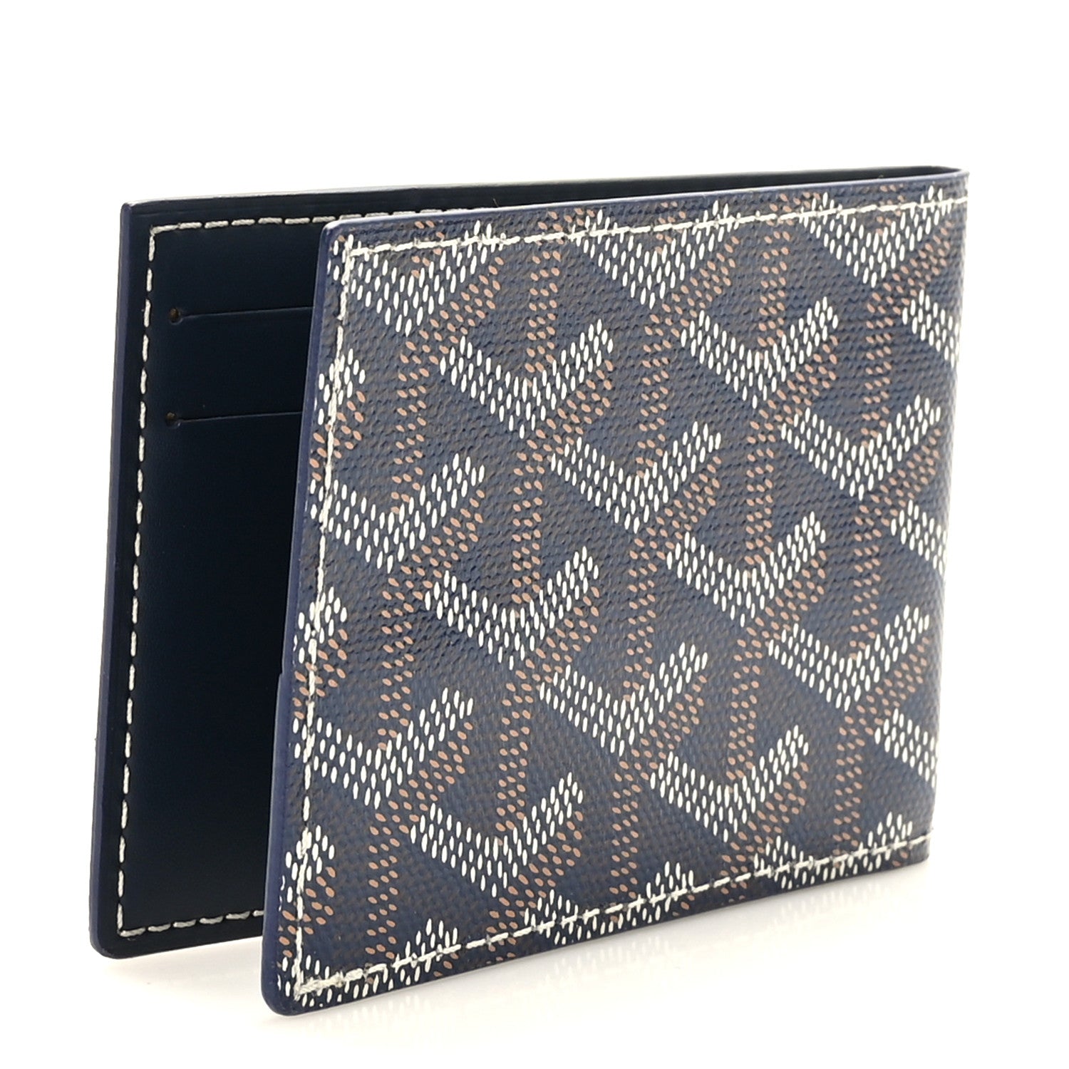 Goyard Goyardine Victoire Card Holder Insert Navy 3 of 6