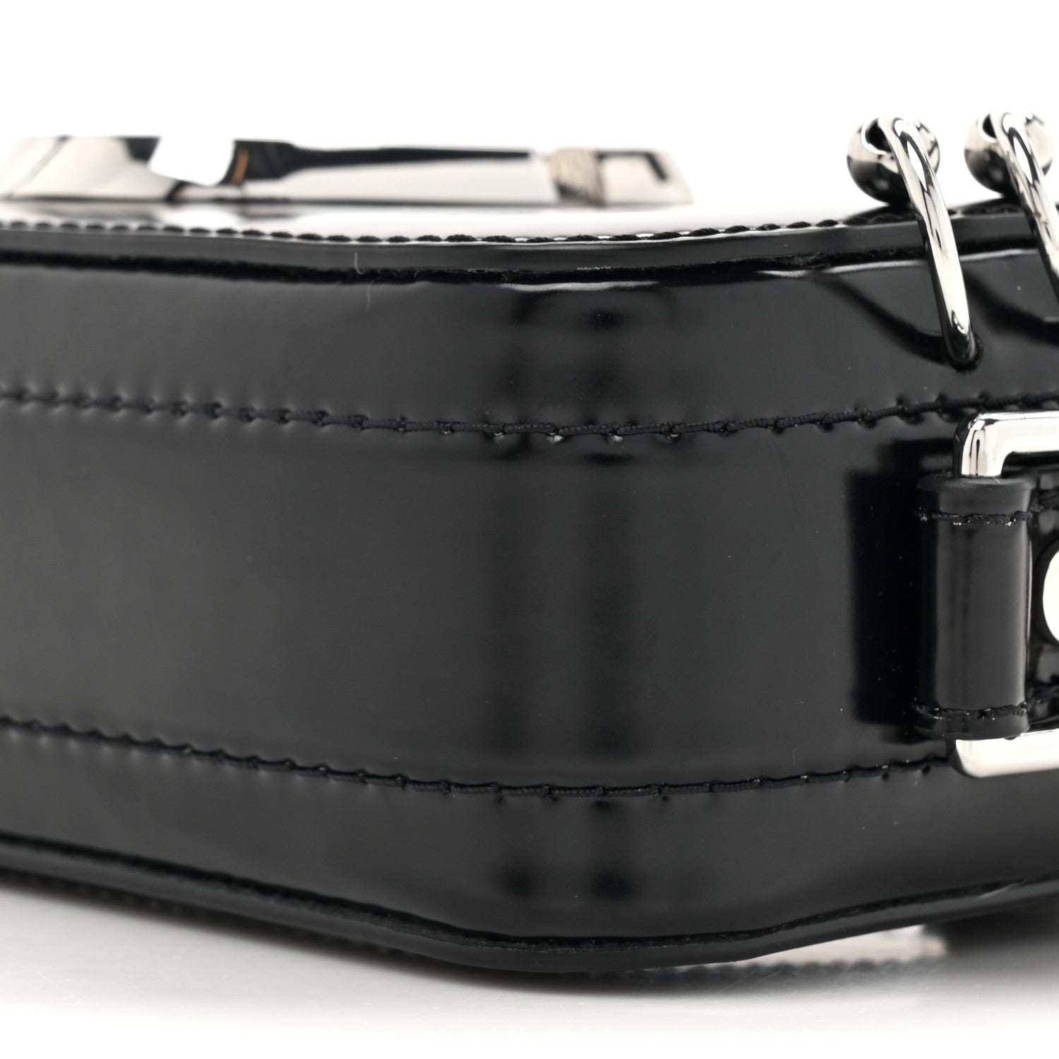 Marc Jacobs Calfskin Pierced Small Snapshot Camera Bag Black 9 of 10