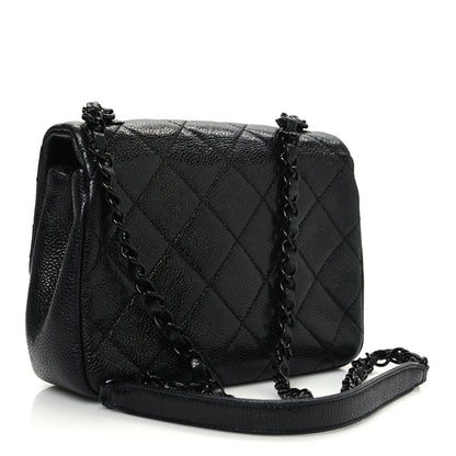 Chanel Caviar Quilted Incognito Mini Square Flap Black 3 of 11
