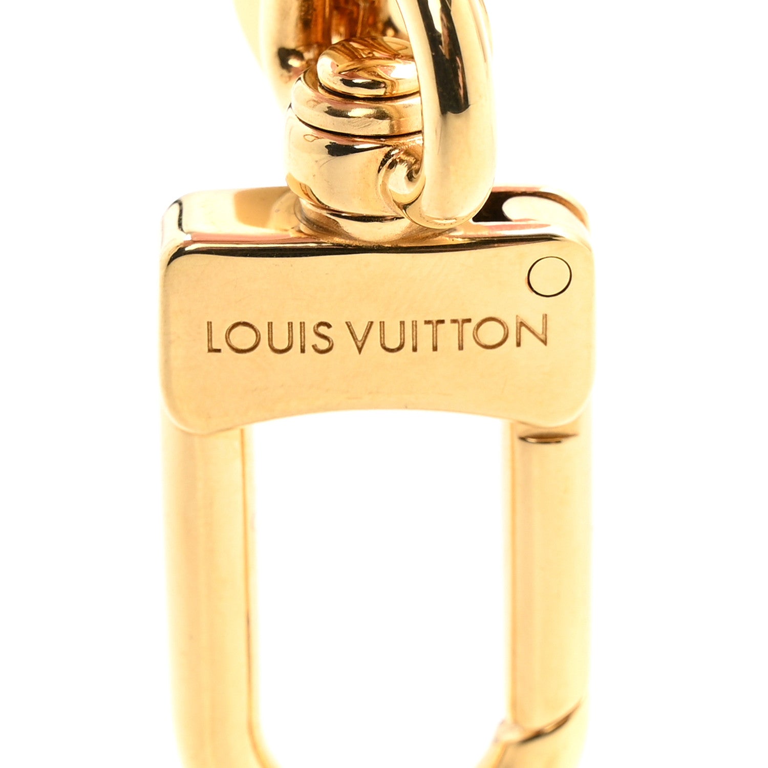 Louis Vuitton Resin Beloved Family Chain Bag Charm Gold Pink