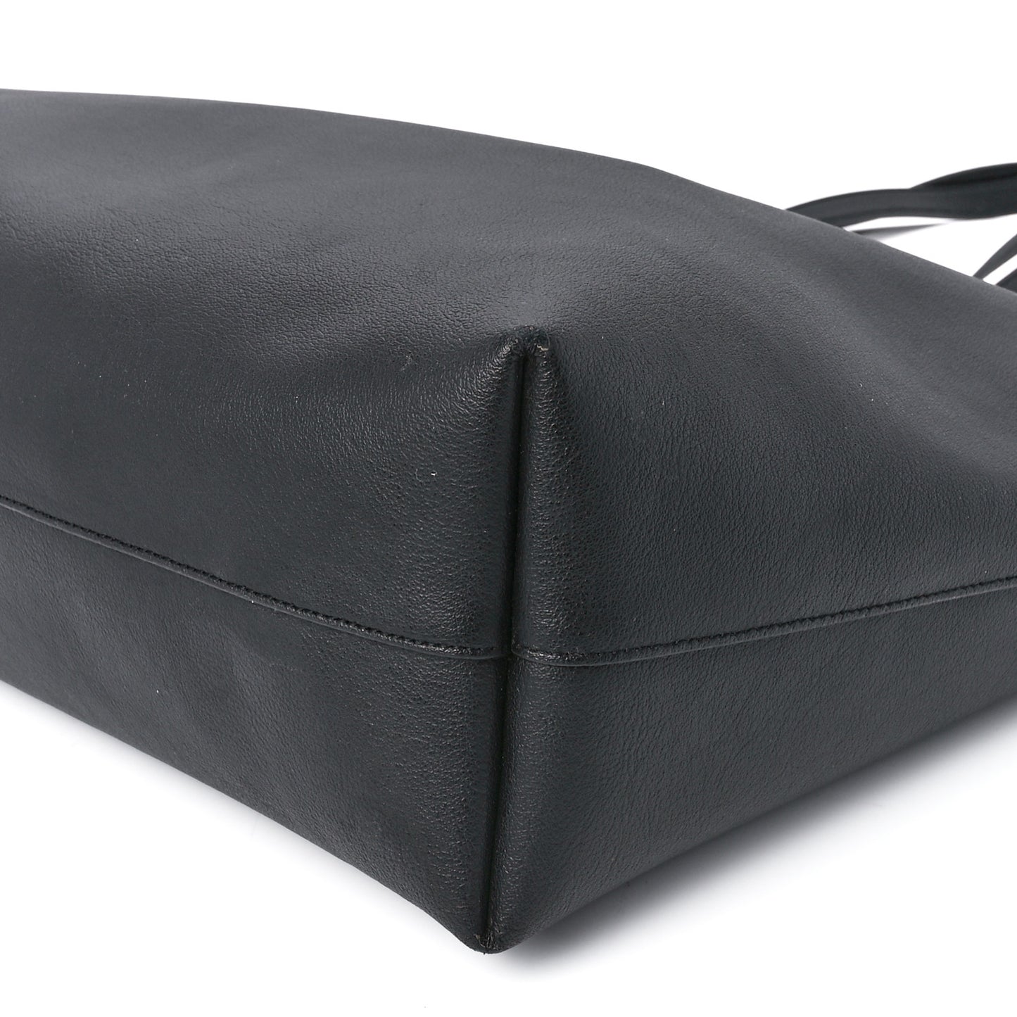 Calfskin Large Shopping Tote Black