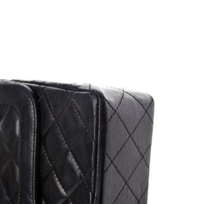 Chanel Lambskin Quilted Medium Double Flap Black 13 of 17