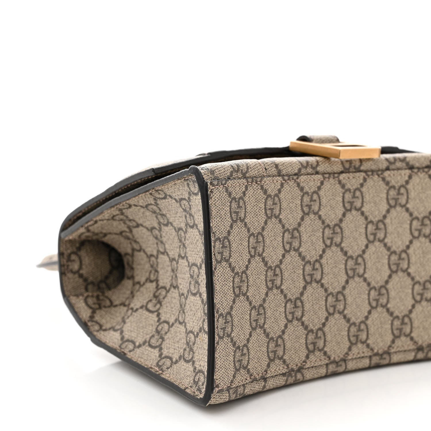 Balenciaga X GUCCI GG Supreme Monogram Small Hourglass Top Handle Bag Beige Ebony 9 of 10