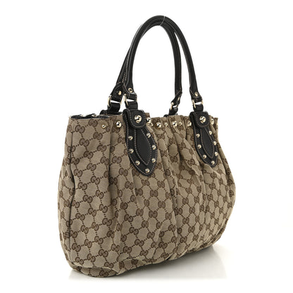Gucci Monogram Studded Pelham Tote Dark Brown 3 of 11