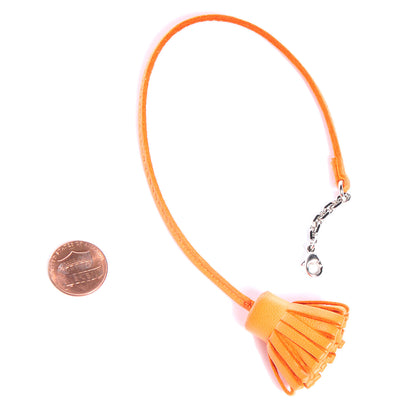 Hermes Lambskin Notebook Page Marker Carmencita GM Orange 2 of 3