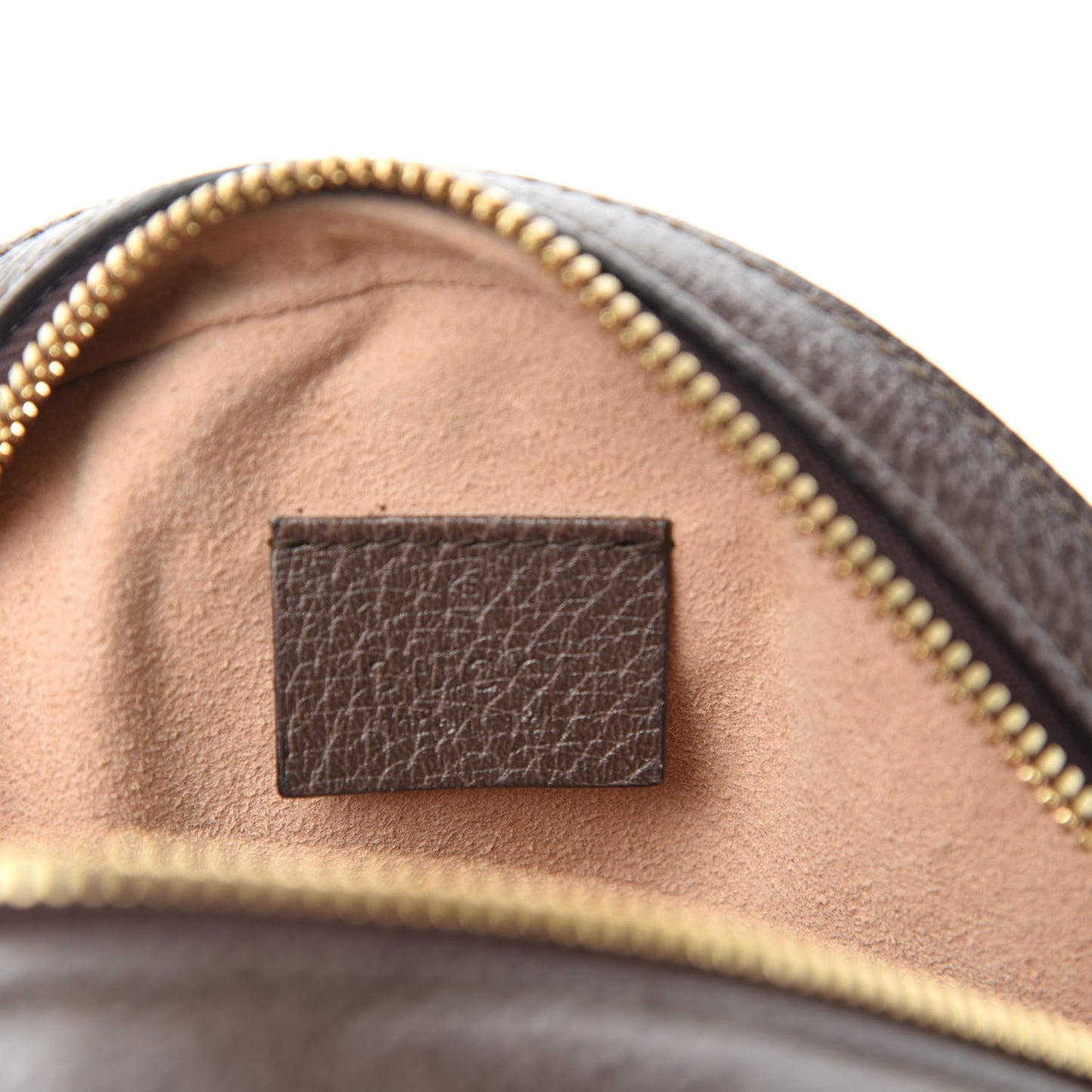 GG Supreme Monogram Web Mini Ophidia Round Shoulder Bag Brown
