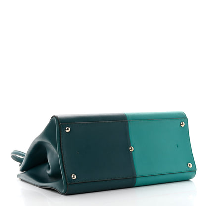 Fendi Vitello Bi-Color Large 3Jours Tote Oceano Lago 4 of 18