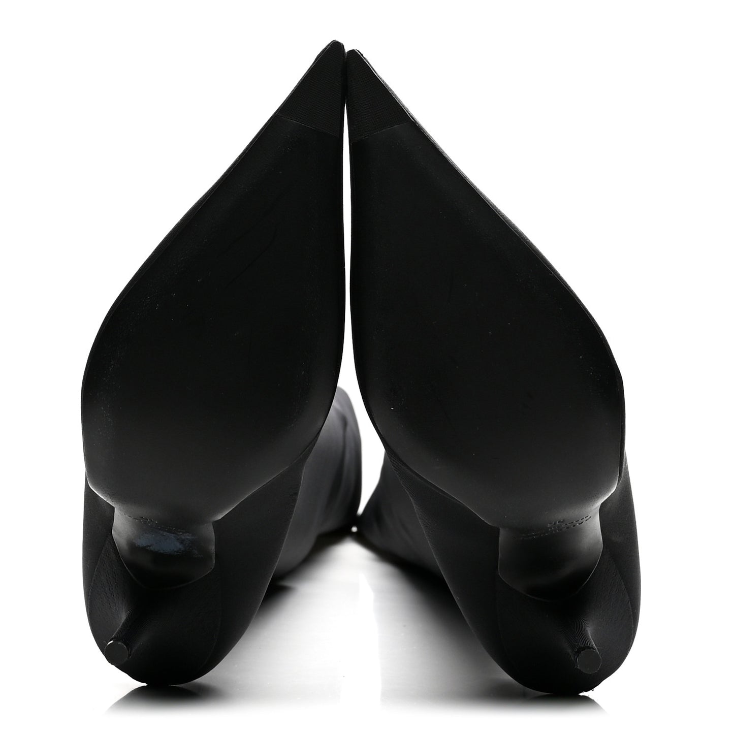 Spandex Pointed Toe Knife 110mm Thigh High Boots  35 Black