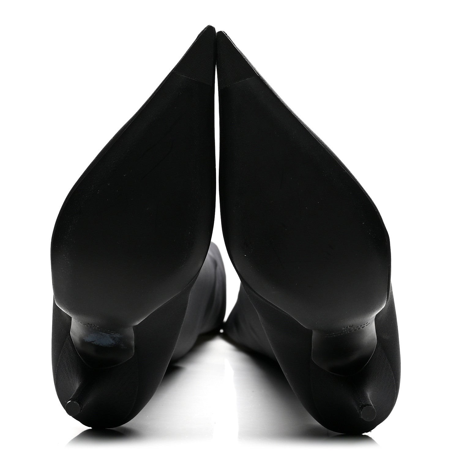 Balenciaga Spandex Pointed Toe Knife 110mm Thigh High Boots  35 Black 5 of 6