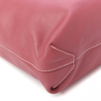 Hermes Veau Sikkim Swift Double Sens 30 Reversible Tote Bois de rose Rouge Garance 5 of 7