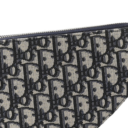 Christian Dior Oblique Saddle Rodeo Pouch Navy Blue 8 of 10