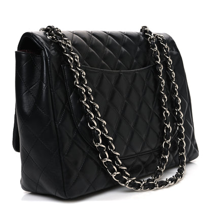 Chanel Lambskin Quilted Maxi Single Flap Black 3 of 10