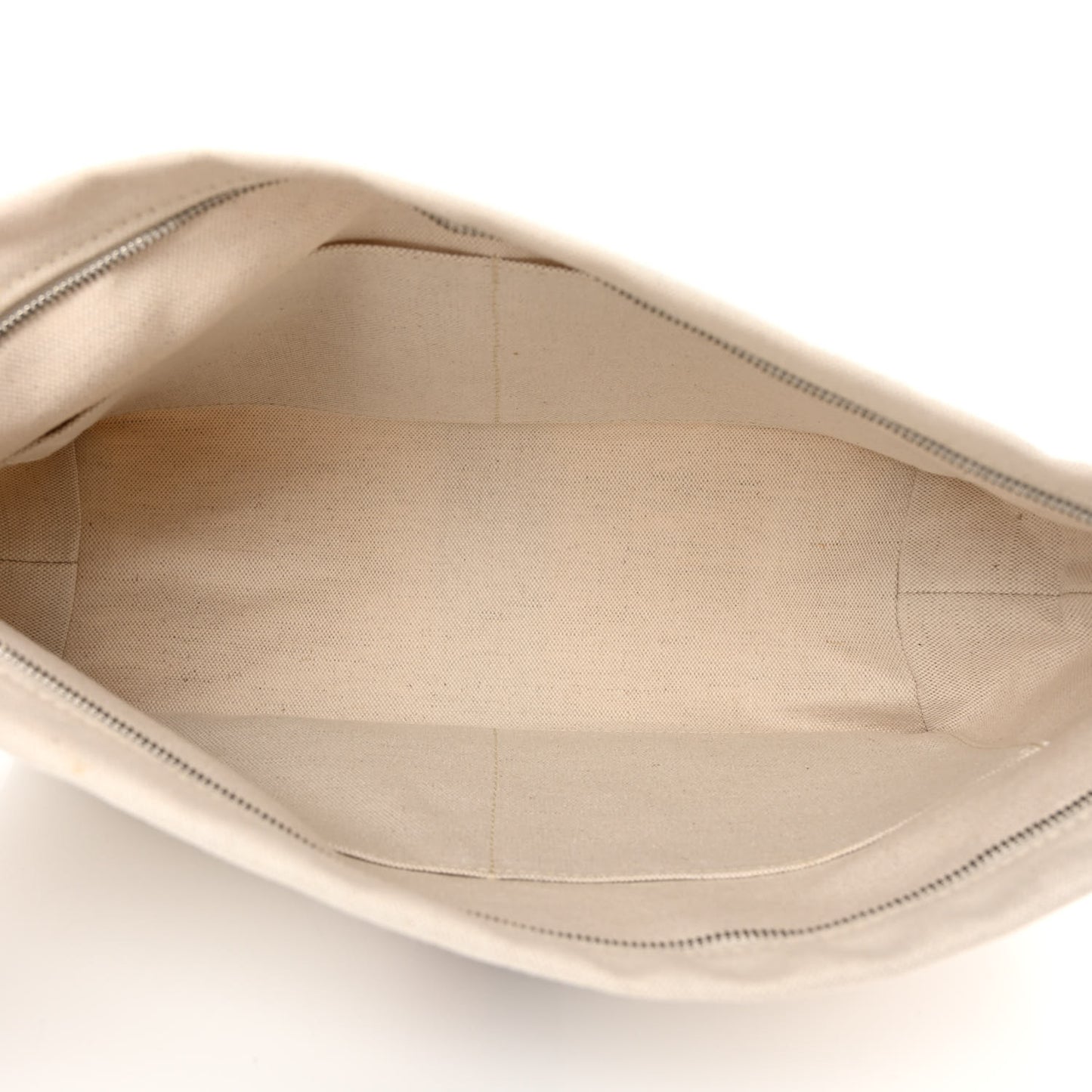 Canvas Necessaire Organizer Pouch Off White