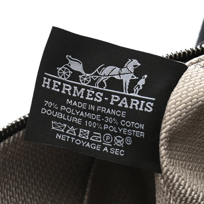 Hermes Canvas Small Bride-A-Brac Pouch Black Bleu Nuit 6 of 6