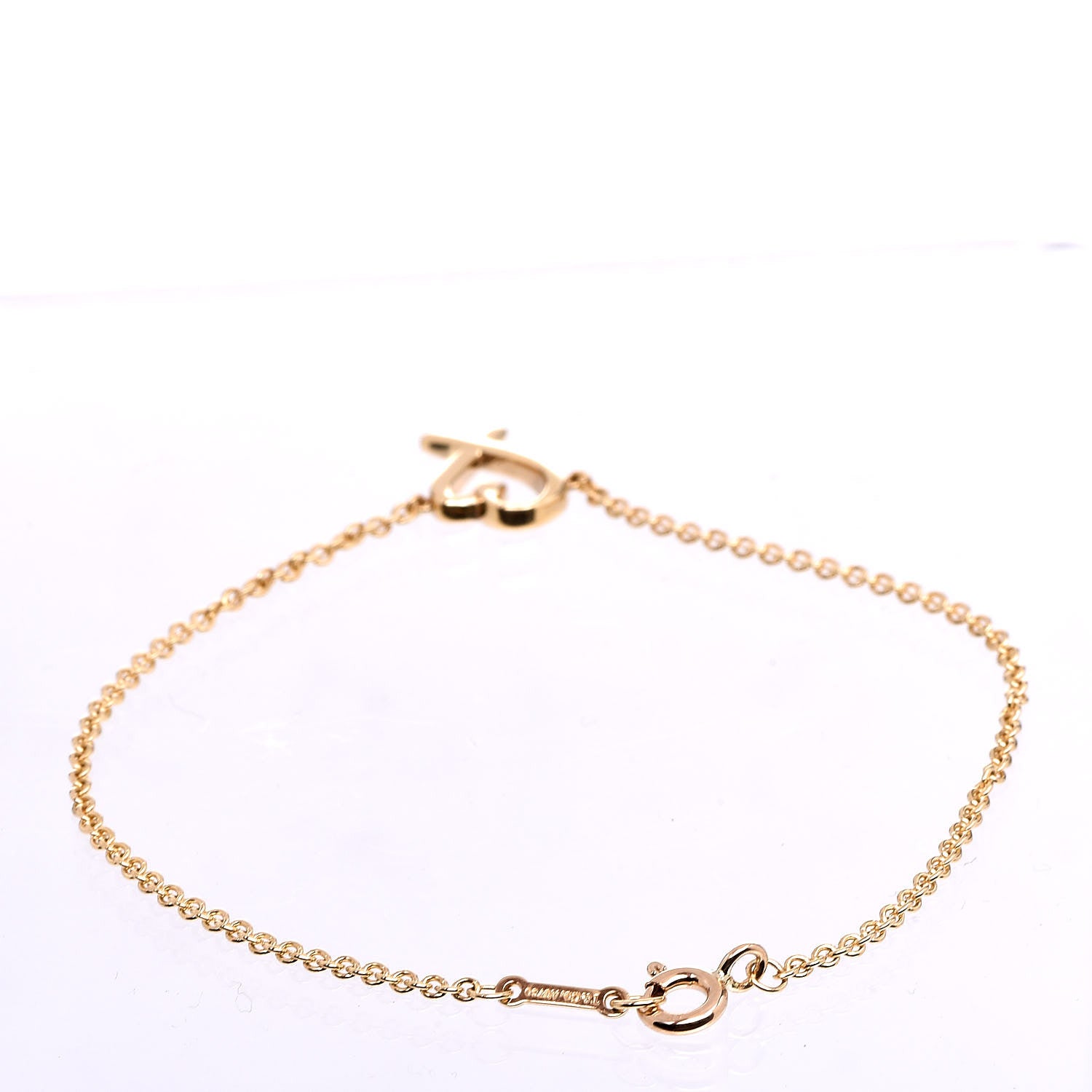 Tiffany 18K Yellow Gold Paloma Picasso Loving Heart Bracelet 3 of 5