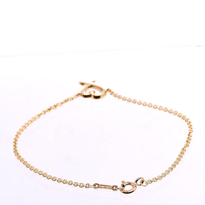 Tiffany 18K Yellow Gold Paloma Picasso Loving Heart Bracelet 3 of 5