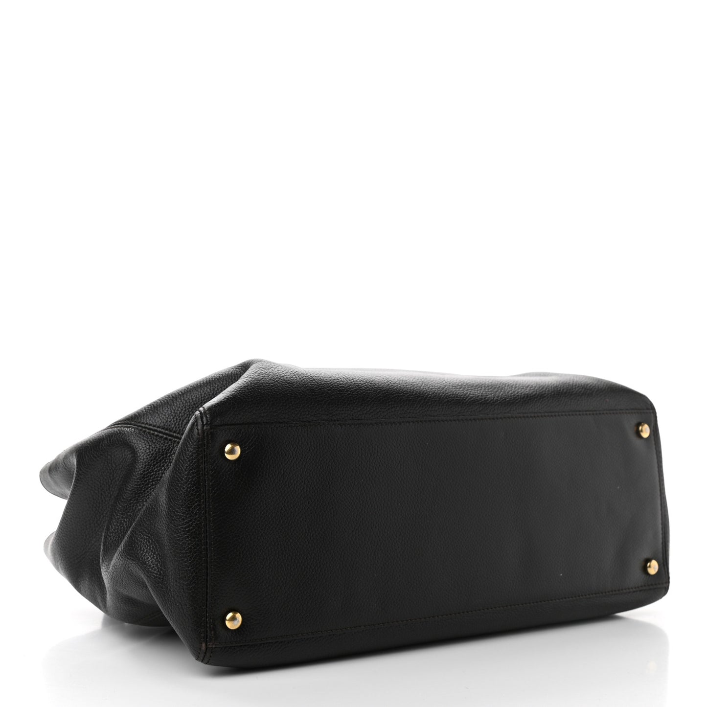 Calfskin Cerf Executive Shopper Tote Brown