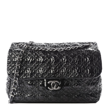 Chanel Vinyl Rock In Moscow Single Flap Black 1 of 11